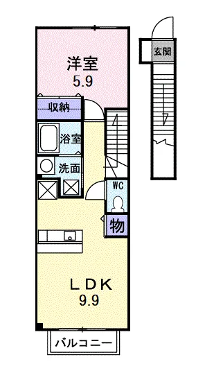 エアリーヴィラ壱番館204 - 画像2