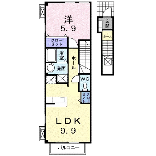 エアリーヴィラ弐番館205 - 画像2