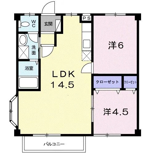 ハイツウイステリア(A)206 - 画像2