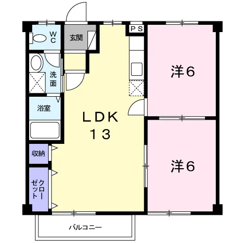 ハイツウイステリア(B)202 - 画像2