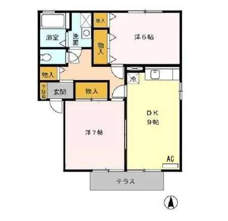 アムール・シャトーA棟102 - 画像2