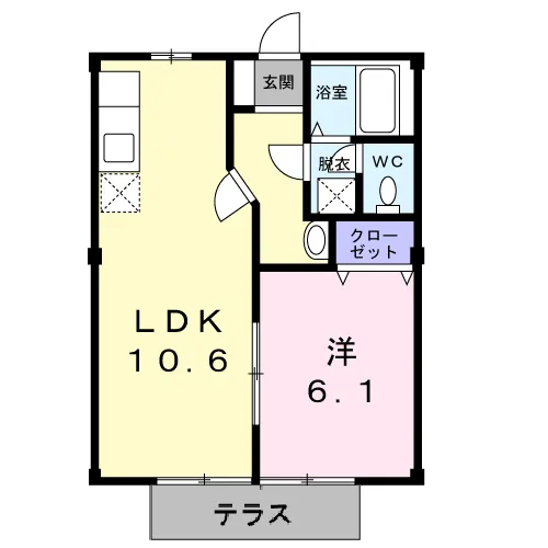 ニューシティ大坪105 - 画像2