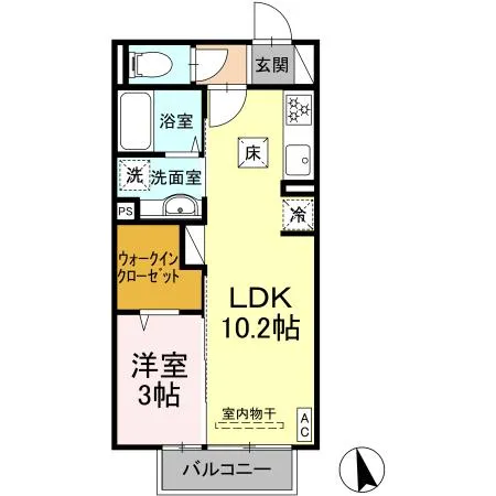 プランドールB棟102 - 画像2