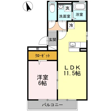 リーベB棟306 - 画像2