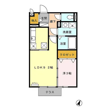 ネオポリス都B棟106 - 画像2