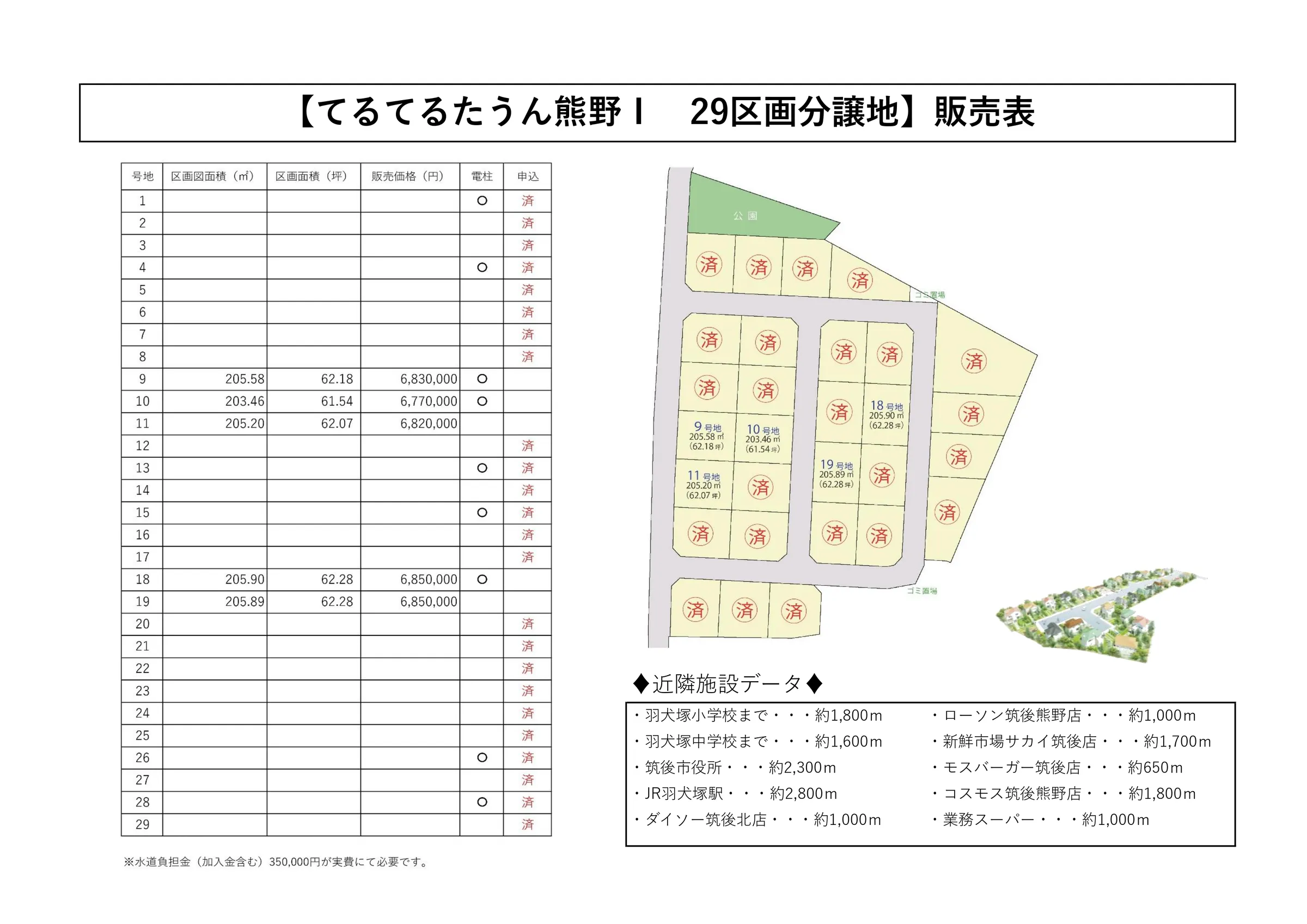 筑後市熊野29画分譲地 - 画像2