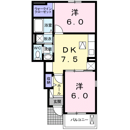 アヴェニール四番館102 - 画像2