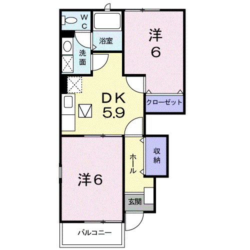 ラシーヌⅢ壱番館101 - 画像2