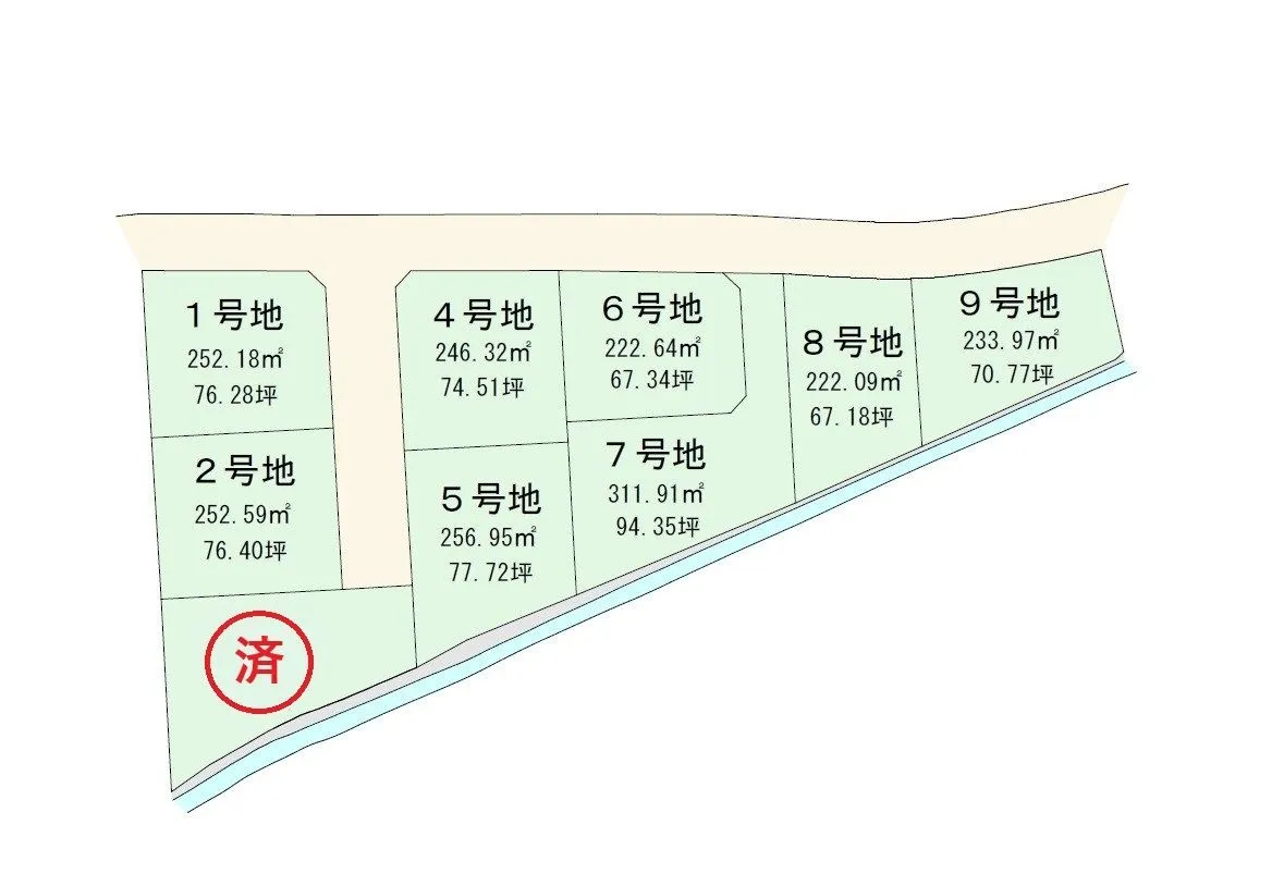八女市納楚９区画分譲地 - 画像2
