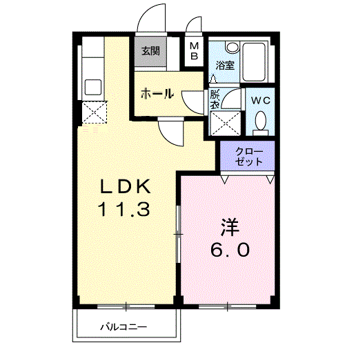 コーポラス長浜(A)102 - 画像2
