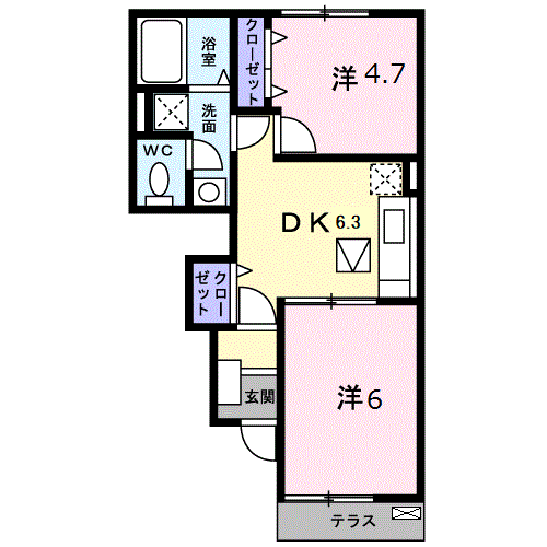 ウランタン弐番館104 - 画像2