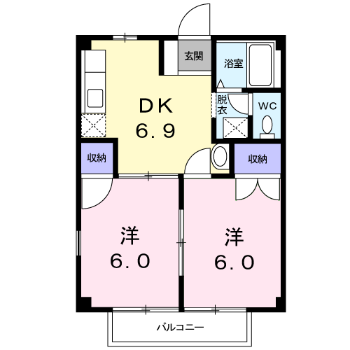 サンライズ江藤204 - 画像2