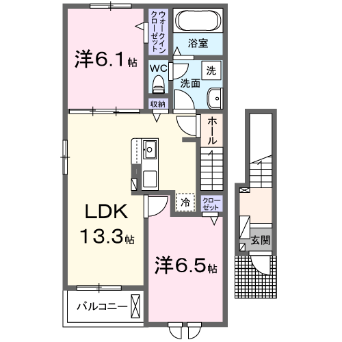 ボニータカサスⅢ201 - 画像2
