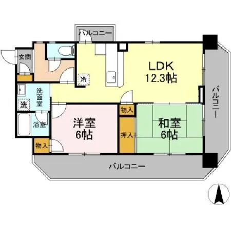 サンライトヒルズ広川301 - 画像2