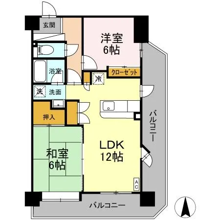 サンライトヒルズ広川502 - 画像2