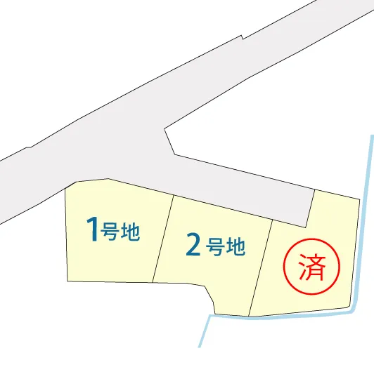 【残り2区画・土地】八女郡広川町太田の分譲地『太田3区画分譲地』販売中!建築条件なし