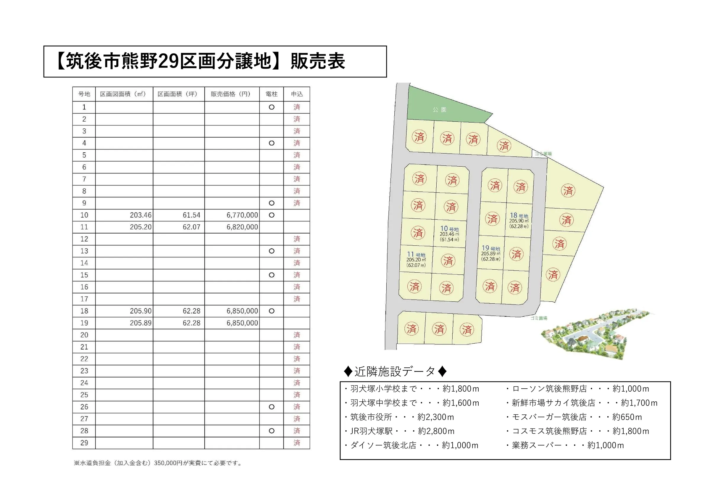 筑後市熊野29画分譲地 - 画像2