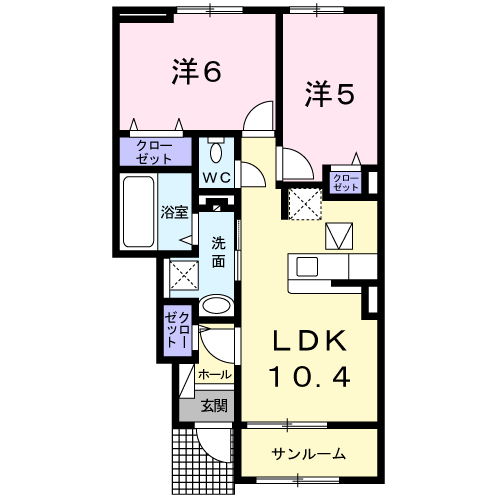ローズ　ガーデン弐番館104 - 画像2